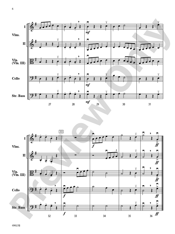 Petite Suite Francaise - String Orchestra Conductor Score & Parts (Digital Download)