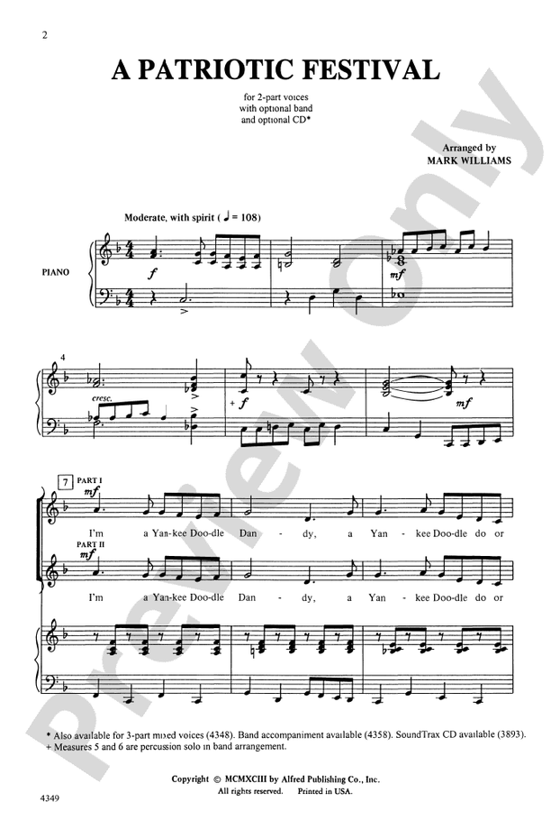 A Patriotic Festival - 2-Part Choral Octavo (Digital Download)