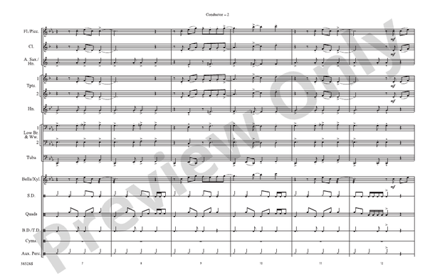 She's Not There – Marching Band Conductor Score & Parts (Digital Download)