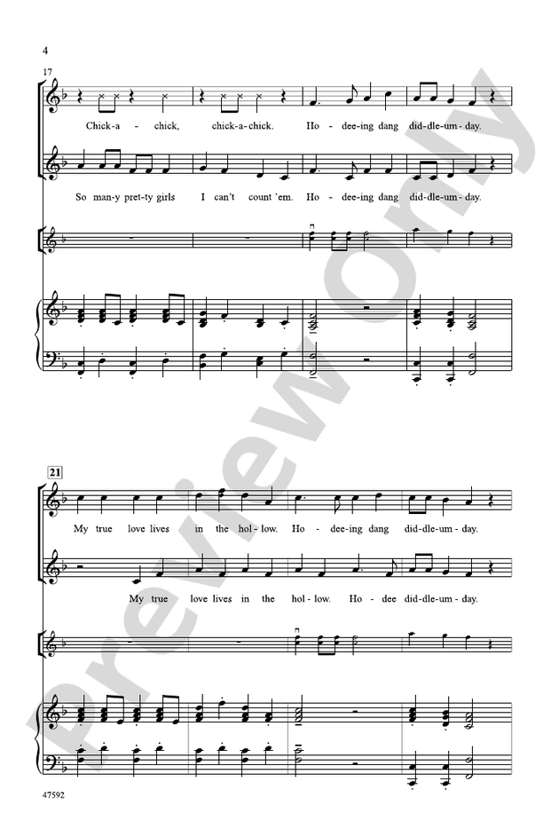 Fiddle Folk Tunes – 2-Part Choral Octavo (Digital Download)