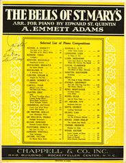 The Bells Of St Mary's - Arr. Bertram Lestrange - Piano Solo (Digital Download)