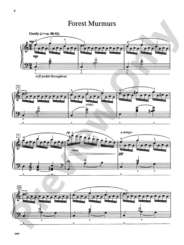 Forest Murmurs - Piano Solo (Digital Download)