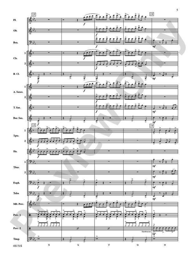 Ride Through the Valley - Concert Band Conductor Score & Parts (Digital Download)