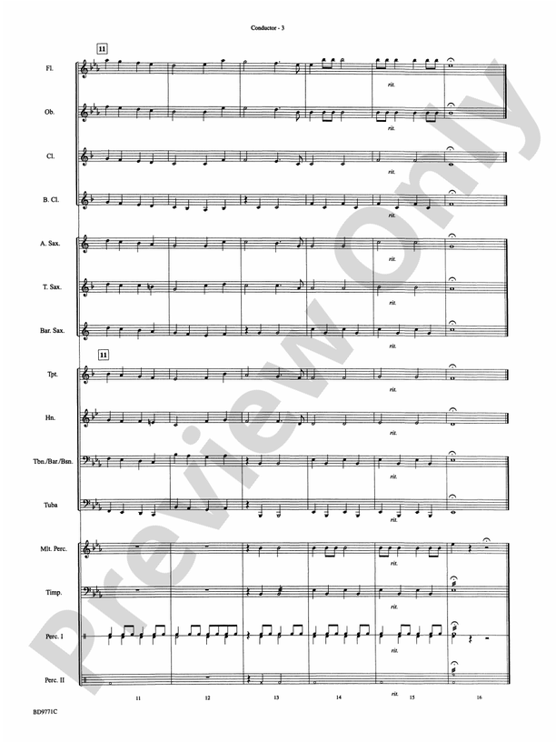 Holiday Emblem - Concert Band Conductor Score & Parts (Digital Download)