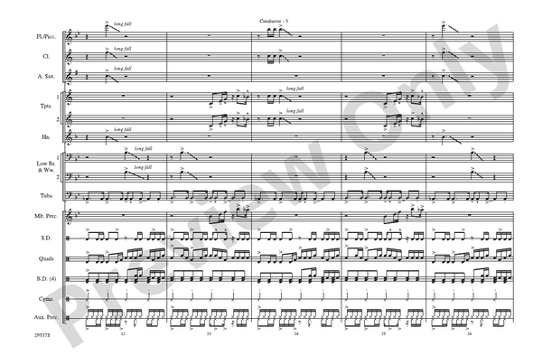 Burning Down the House – Marching Band Conductor Score & Parts (Digital Download)