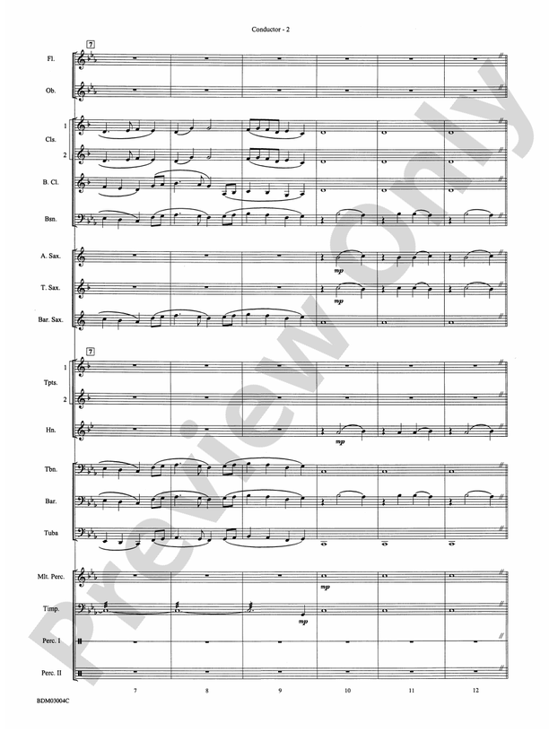 In the Wake of Spring - Concert Band Conductor Score & Parts (Digital Download)