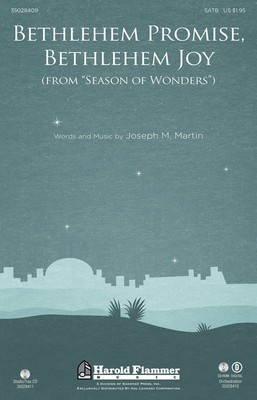 Bethlehem Promise, Bethlehem Joy (from Season of Wonders) - Joseph M. Martin - Joseph M. Martin Shawnee Press StudioTrax CD CD