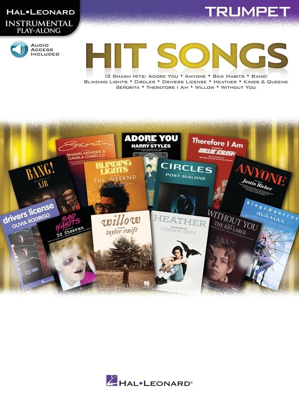 Hit Songs - Trumpet/Audio Access Online Hal Leonard 374359