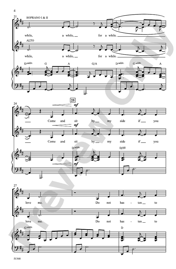 Red River Valley - SSA Choral Octavo (Digital Download)