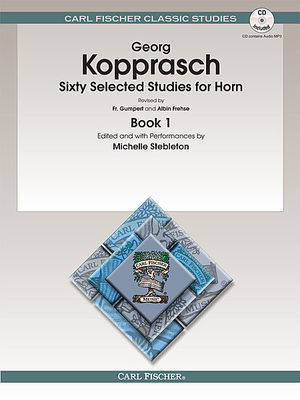 Sixty Selected Studies for Horn - Book 1 - Georg Kopprasch - French Horn Carl Fischer /CD