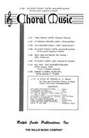 In Silent Night - SATB a cappella - Mitchell Southall - SATB Willis Music Octavo