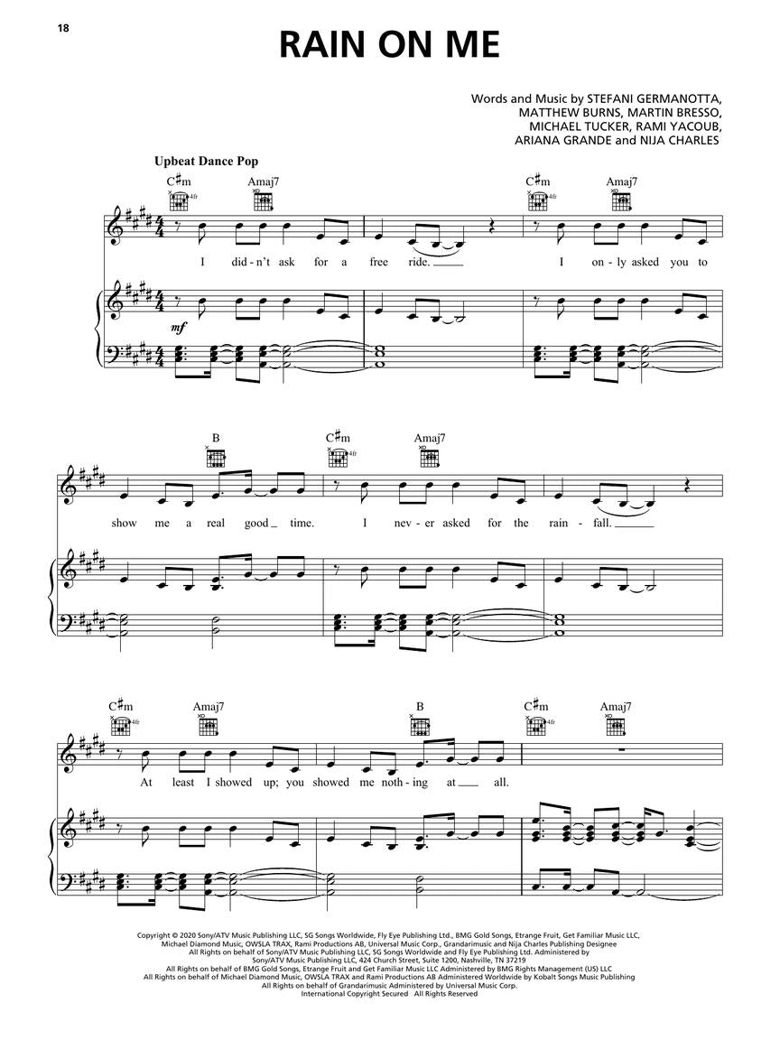 Lady Gaga - Chromatica - PVG Hal Leonard 354425