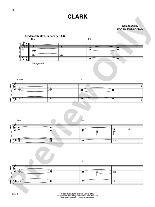 Clark (from "Minecraft") - Piano (Digital Download)