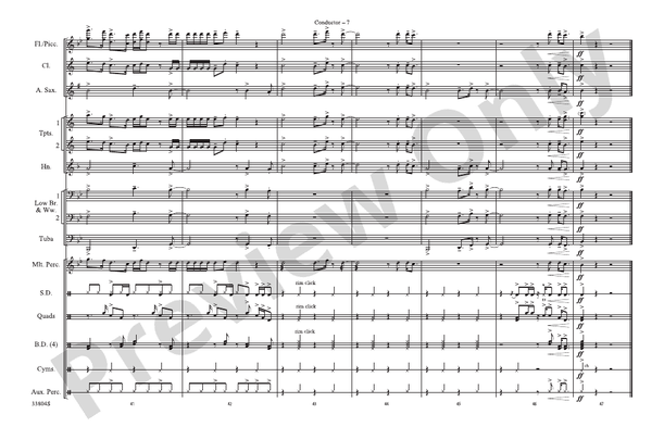 Party in the U.S.A. – Marching Band Conductor Score & Parts (Digital Download)
