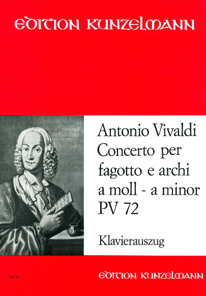 Vivaldi - Concerto in Amin PV72 FVIII #7 - Bassoon/Piano Accompaniment Kunzelmann GM37