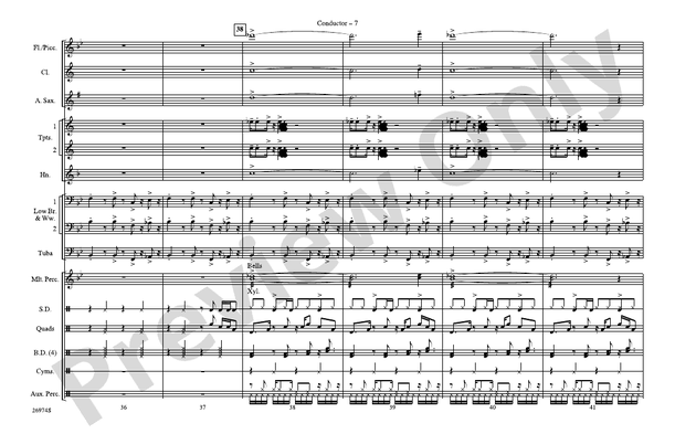 Gonna Make You Sweat (Everybody Dance Now) – Marching Band Conductor Score & Parts (Digital Download)