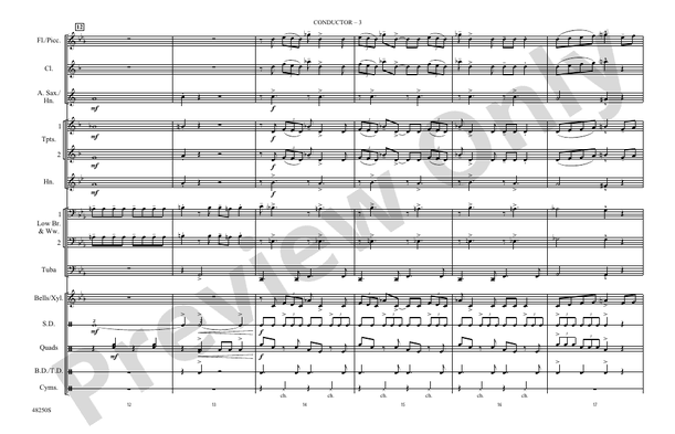 You're a Mean One, Mr. Grinch – Marching Band Conductor Score & Parts (Digital Download)