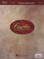 Carta Manuscript Paper No. 36 - Carta Part Paper - Various Authors Hal Leonard
