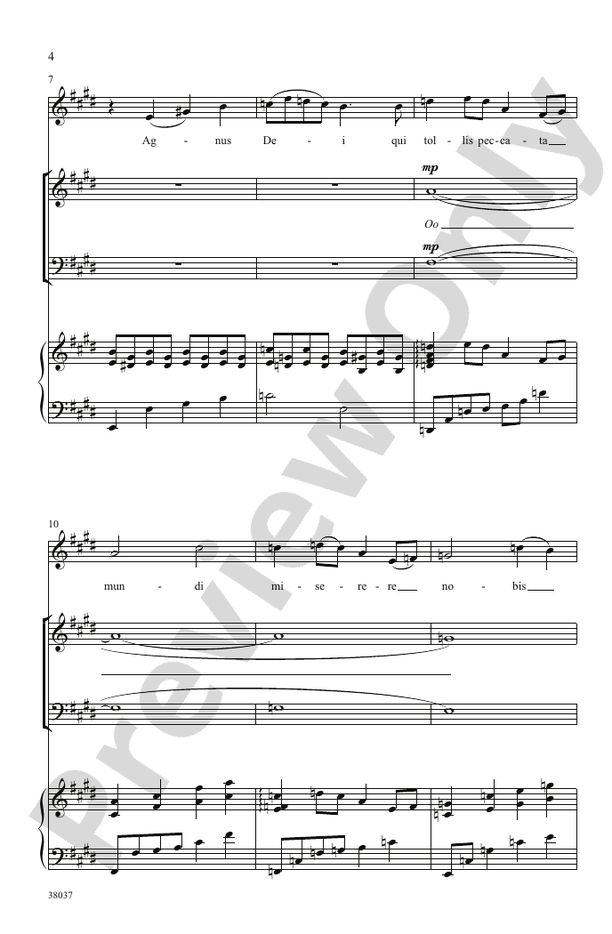 Agnus Dei - John Leavitt - SAB Choral Octavo (Digital Download)
