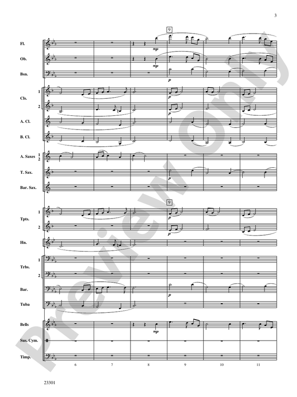As the Robin to the Meadow - Concert Band Conductor Score & Parts (Digital Download)