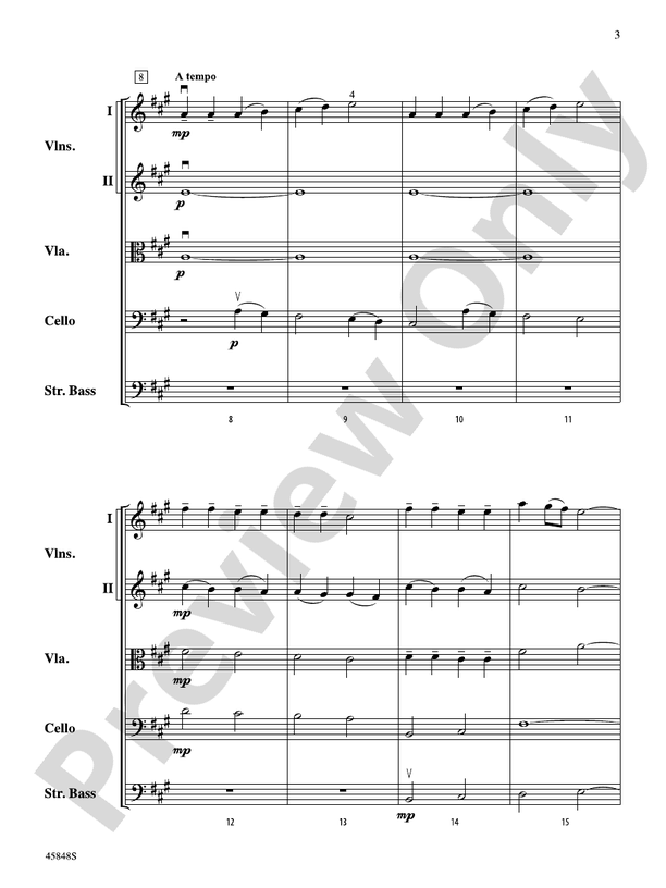 Appalachian Carol - String Orchestra Conductor Score & Parts (Digital Download)