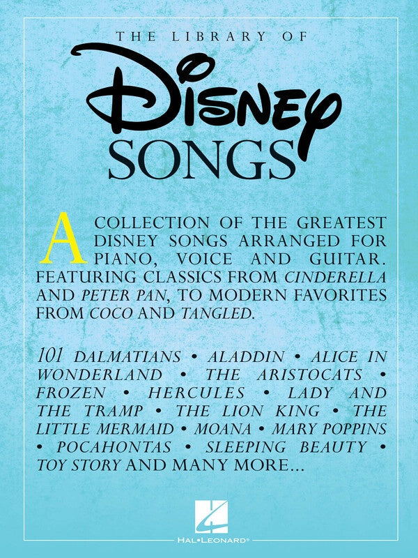 Library Of Disney Songs - Spiral Bound PVG