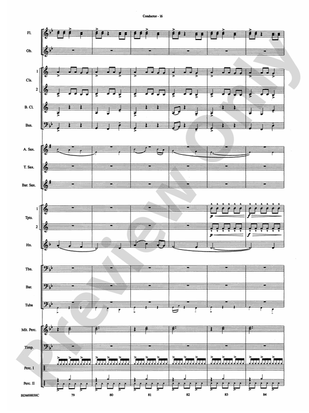 The Great Locomotive Chase - Concert Band Conductor Score & Parts (Digital Download)
