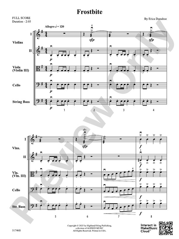 Frostbite - String Orchestra Conductor Score & Parts (Digital Download)
