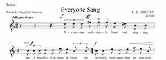 Everyone Sang - Tenor Voice Part (Digital Download)