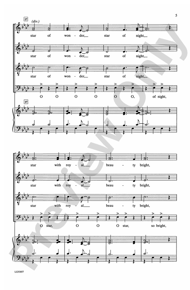 We Three Kings - SATB Choral Octavo (Digital Download)
