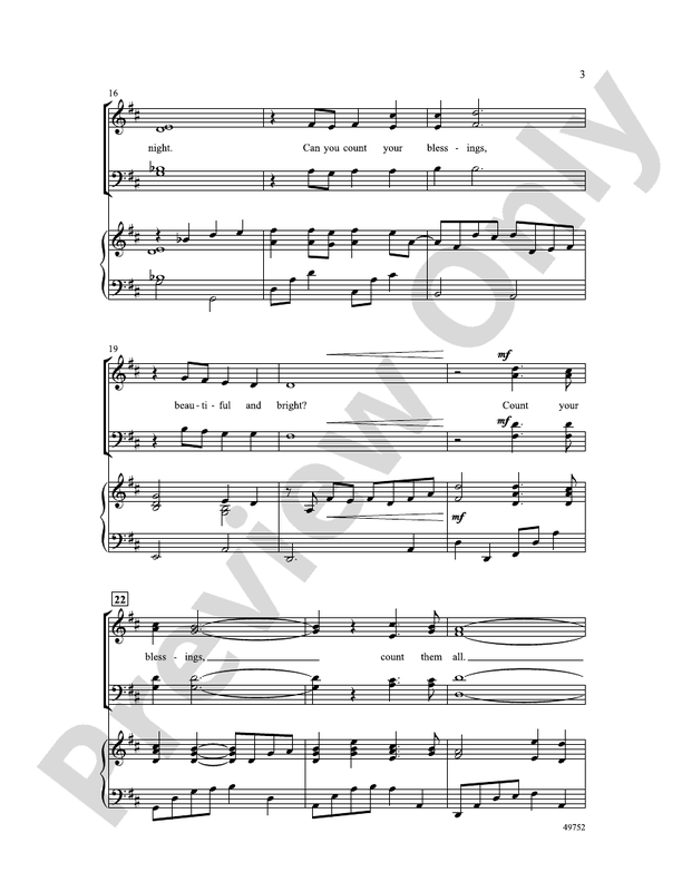 Count Your Blessings - SATB Choral Octavo (Digital Download)