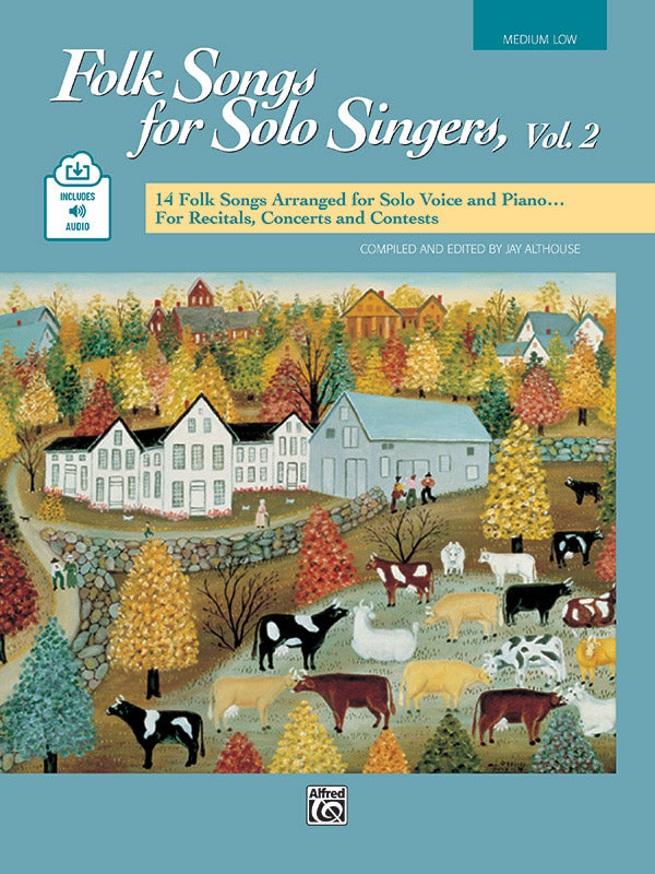 Folk Songs for Solo Singers Vol 2 Bk/CD Med/Low