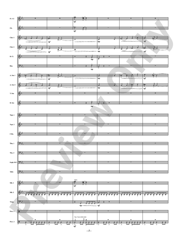 Without a Trace - The Disappearance of the "Lady Be Good" WWII Bomber - Concert Band Conductor Score & Parts (Digital Download)