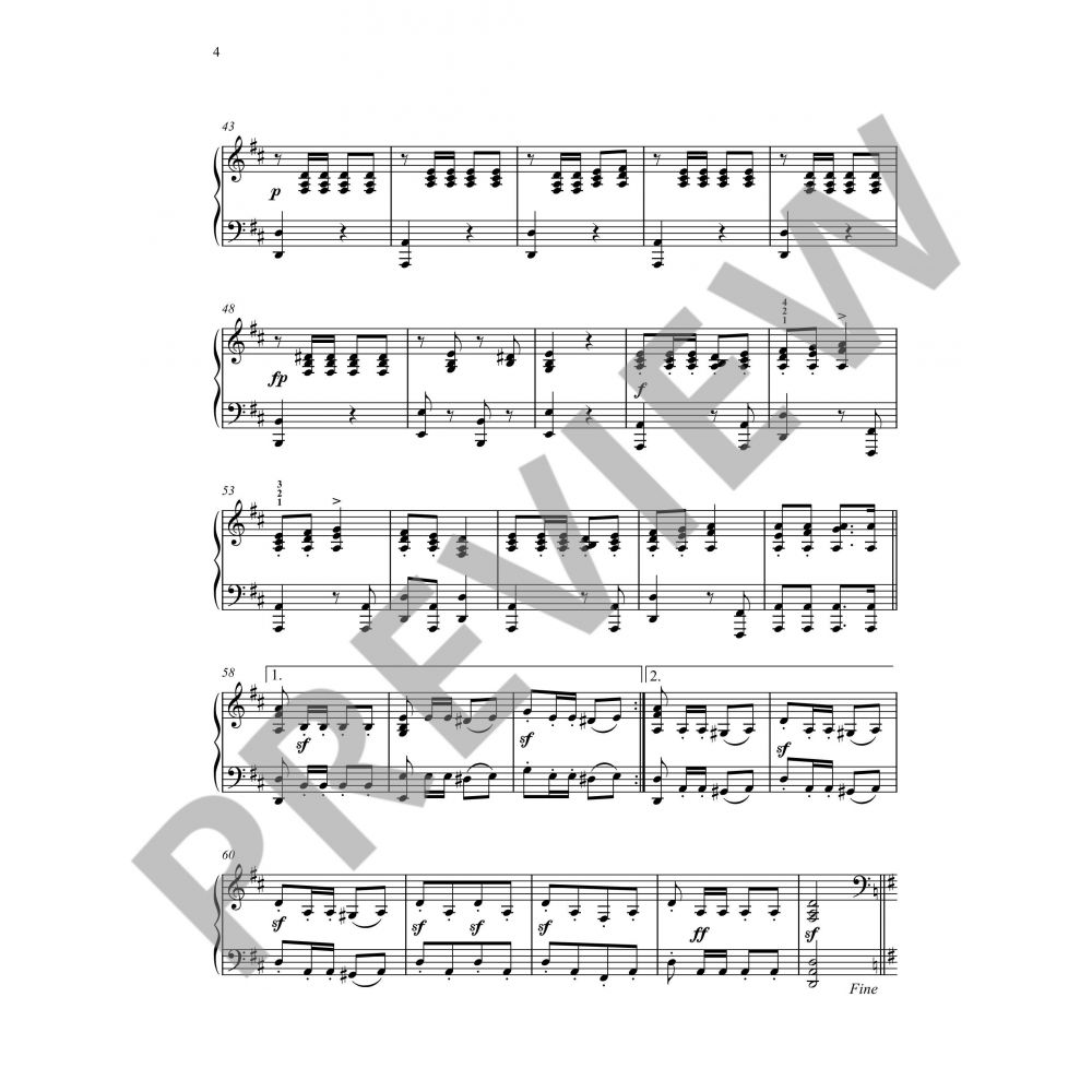 Schubert - March Militaire in DMaj Op51/1 - Piano Duet Schott ED01031