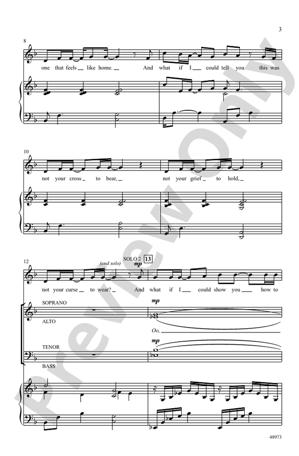 What If I Could Tell You - SATB Choral Octavo (Digital Download)