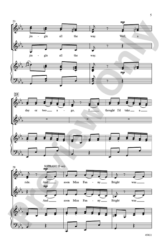 Jingle Bells Rondo – SSA Choral Octavo (Digital Download)