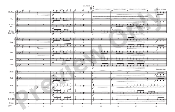 Superman Theme – Marching Band Conductor Score & Parts (Digital Download)