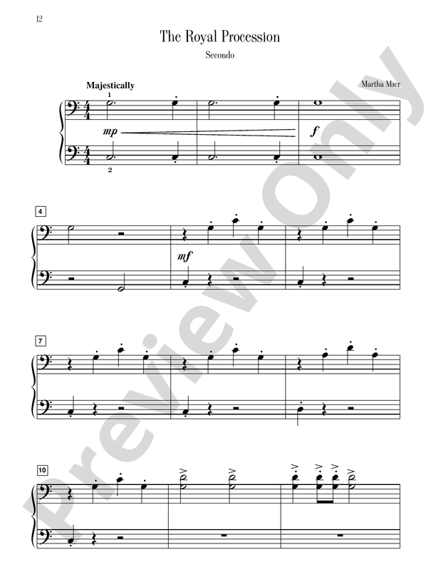 The Royal Procession - 1 Piano, 4 Hands (Digital Download)
