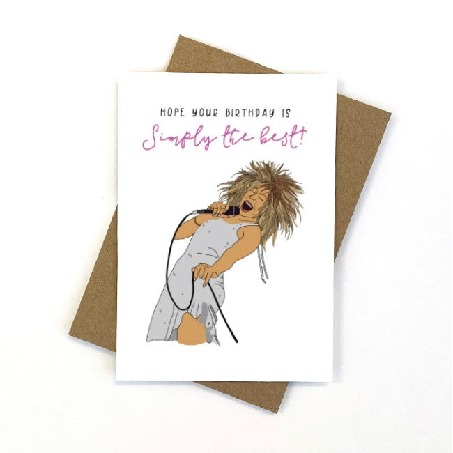 Greeting Card Tina Turner Simple the Best