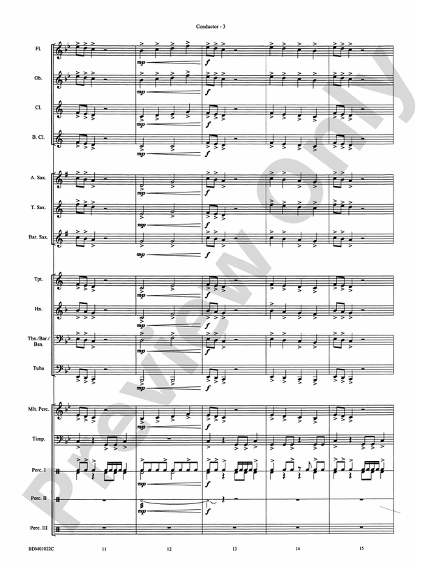 Dark Adventure - Concert Band Conductor Score & Parts (Digital Download)