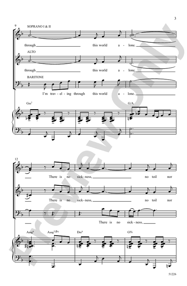 Poor Wayfaring Stranger - SSAB Choral Octavo (Digital Download)