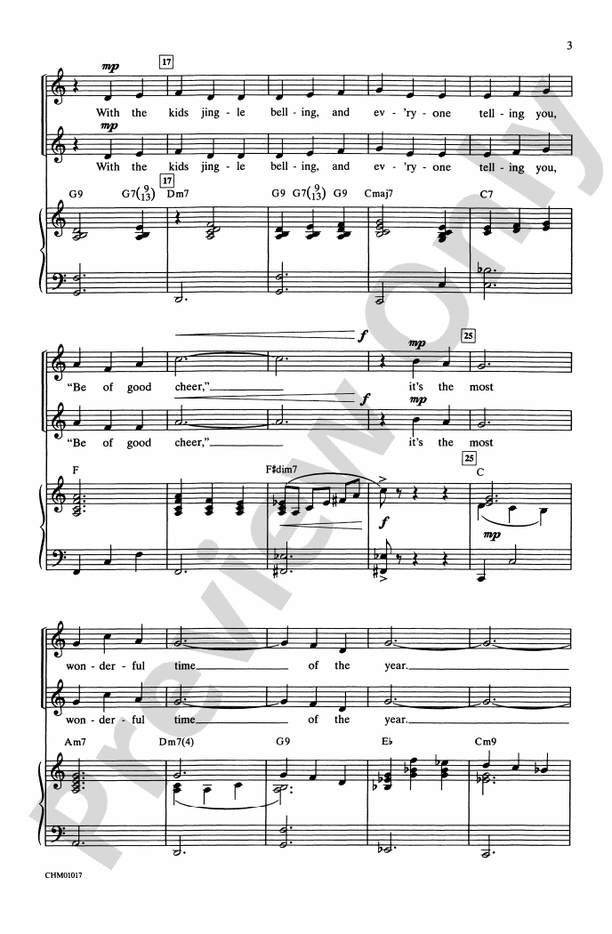 It's the Most Wonderful Time of the Year - Arr. Carl Strommen - 2-Part Choral Octavo (Digital Download)