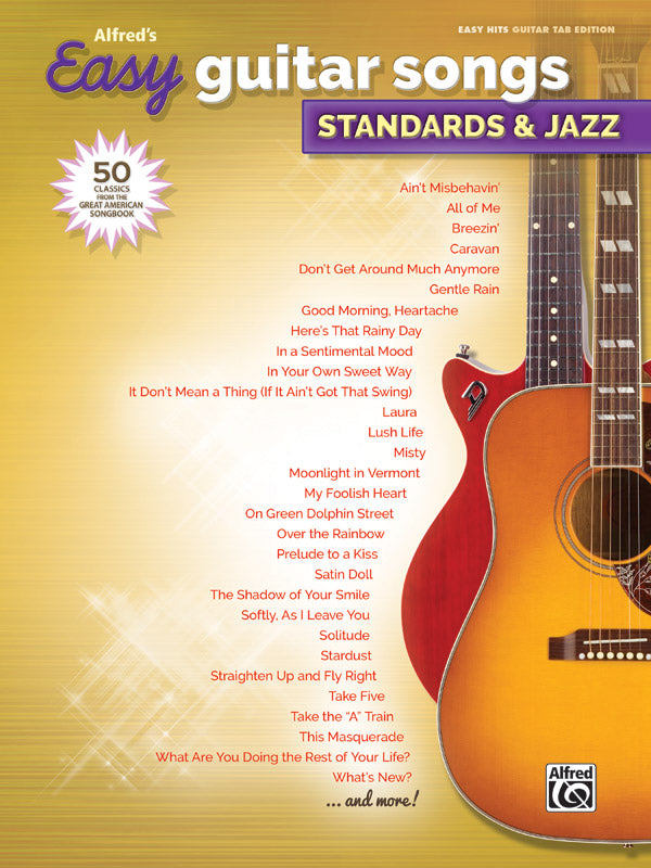 Alfreds Easy Guitar Songs Standards & Jazz
