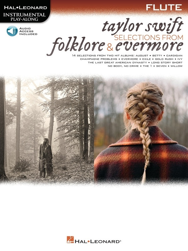 Taylor Swift - Selections from Folklore & Evermore - Flute/Audio Access Online Hal Leonard 364060