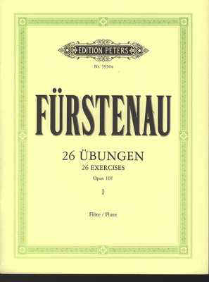 26 Advanced Exercises Op. 107 Vol. 1 - Anton Bernhard Furstenau - Flute Edition Peters