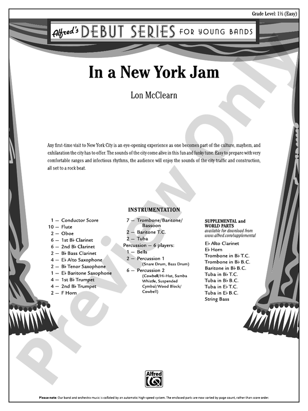 In Darkest Night - Concert Band Conductor Score & Parts (Digital Download)