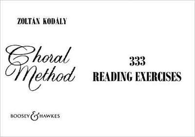 Choral Method Vol. 2 - 333 Reading Exercises - Zoltan Kodaly - Unison Percy M. Young Boosey & Hawkes Choral Score