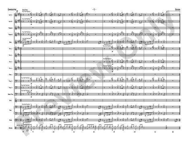 Crisis – Jazz Ensemble Conductor Score & Parts (Digital Download)