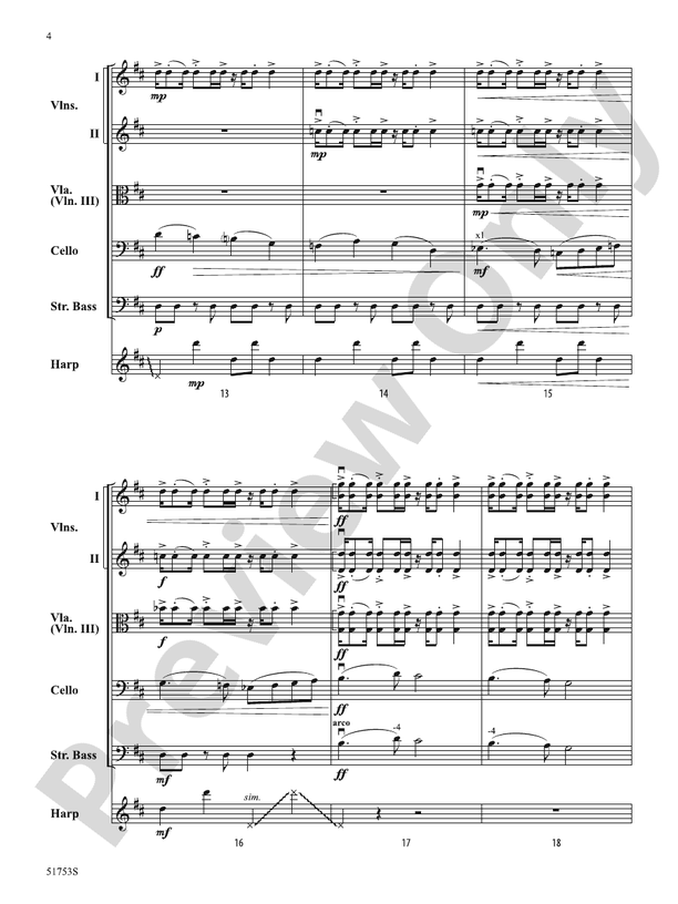 Flight of the Ice Dragon - String Orchestra Conductor Score & Parts (Digital Download)