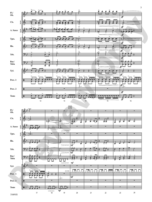Warriors of Beijing - Concert Band Conductor Score & Parts (Digital Download)